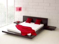 modern-simple-bedroom-with-wooden-couch-and-white-queen-size-bed-and-red-blanket-also-coffe-table-and-red-table-lamp