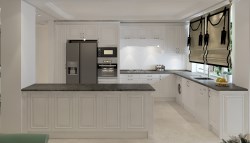 طراحی داخلی آشپزخانه با چوب
